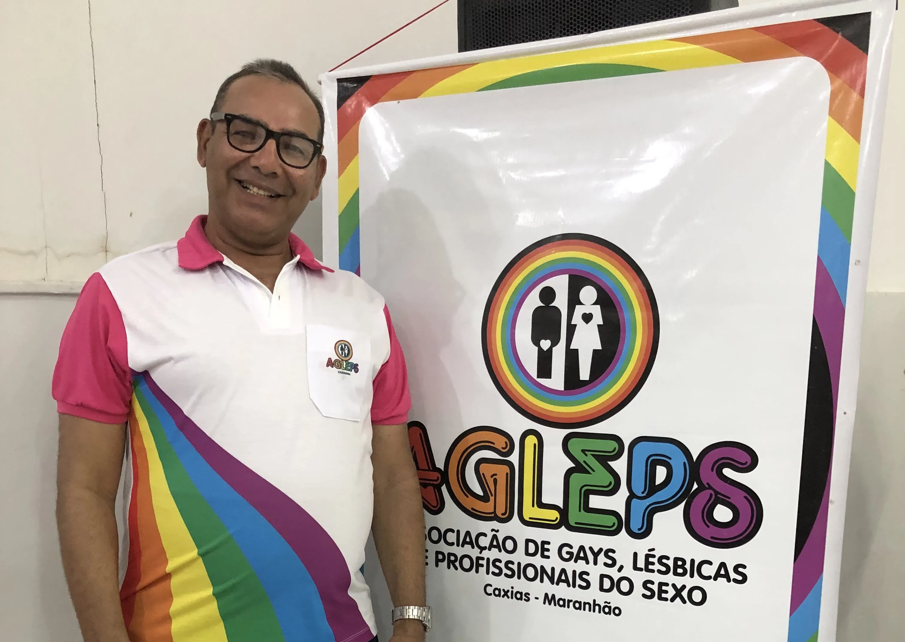 Edilson Ferreira, membro da Agleps (Associação de Gays, Lésbicas e Profissionais do Sexo).