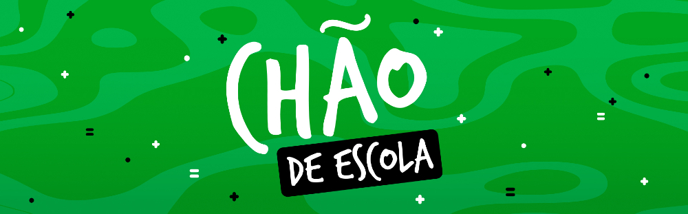 Logomarca do podcast Chão de escola.
