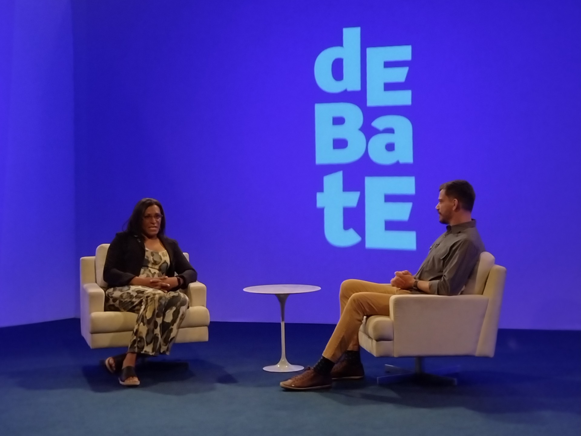Paula Beatriz e Cristiano Reckziegel no Debate