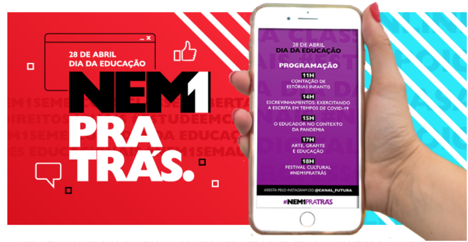 Arte de divulgação do Nem 1 Pra Trás