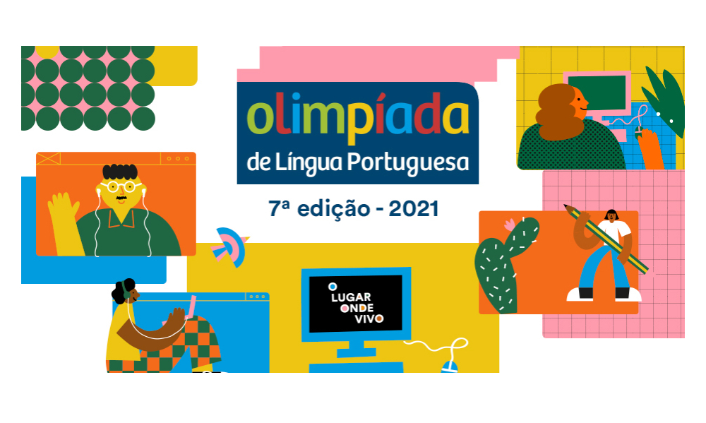 Cartaz de divulgação da Olimpíada de Língua Portuguesa, edição 2021