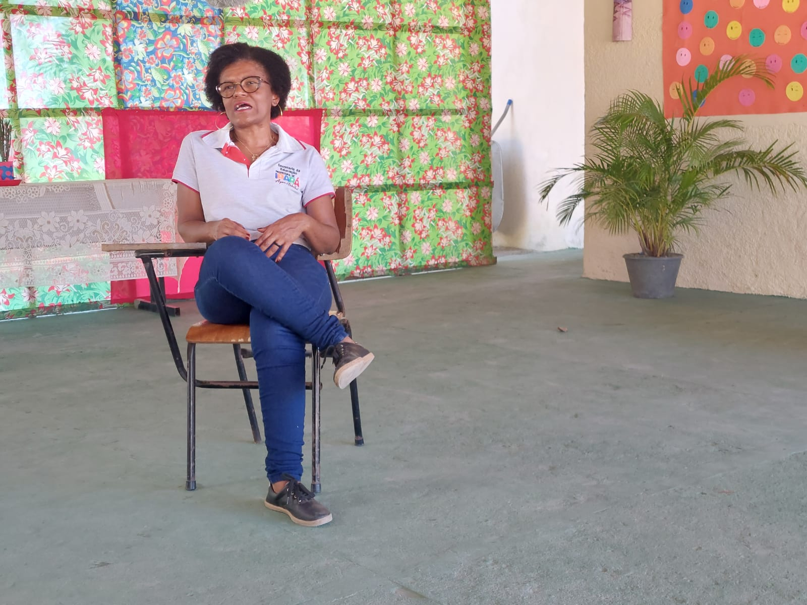 Imagem dos bastidores da série De Volta às Aulas