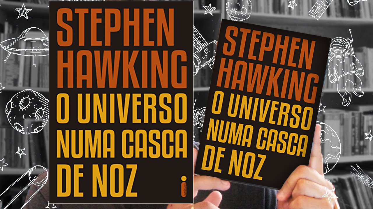 Capa do livro O Universo Numa Casca de Noz, de Stephen Hawking