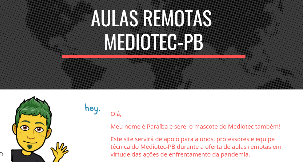 Arte de divulgação do Mediotec- PB