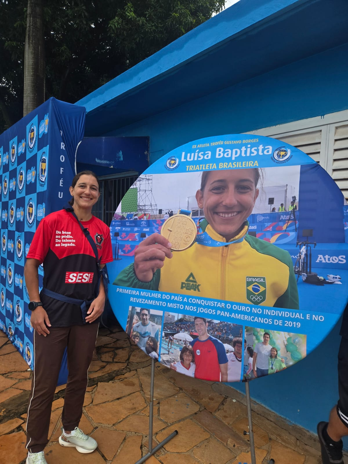 Luísa Baptista, atleta de triathlon e orientadora de Esporte do SESI-SP