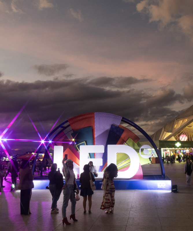A imagem mostra o Festival LED 2025