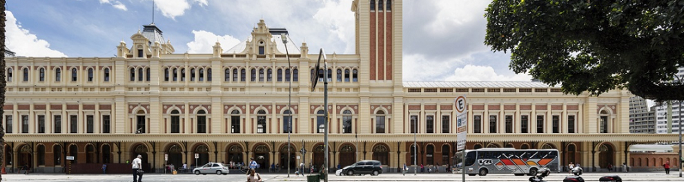 fachada do Museu da Língua Portuguesa na Estação da Luz