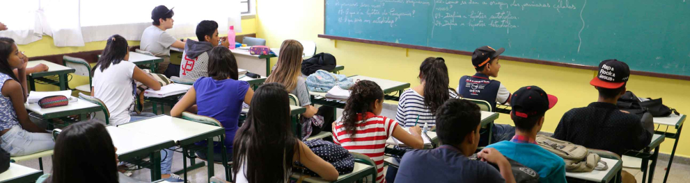 Uma sala de aula