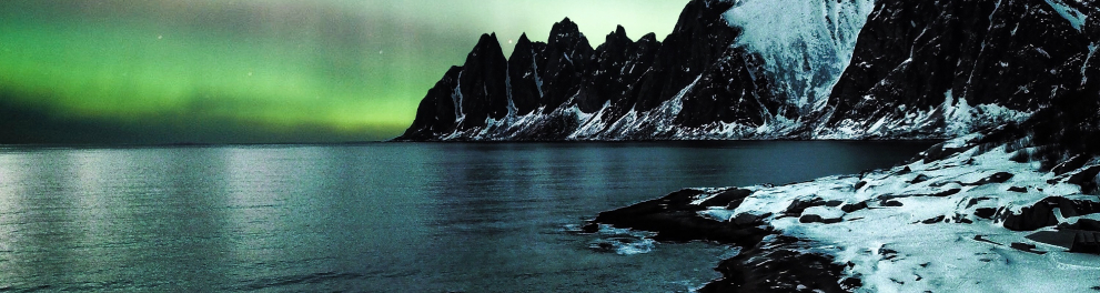 Imagem mostra a aurora boreal