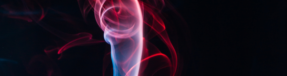 Imagem mostra um filete de vapor.