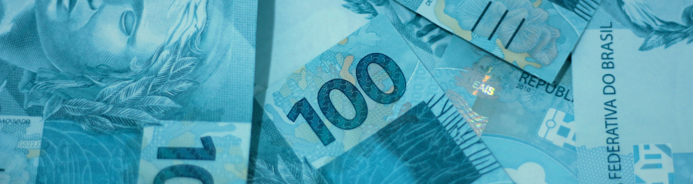 Cédulas de 100 reais