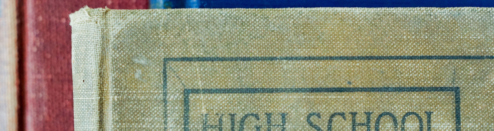 Capa de um livro escrito "High School Algebra"