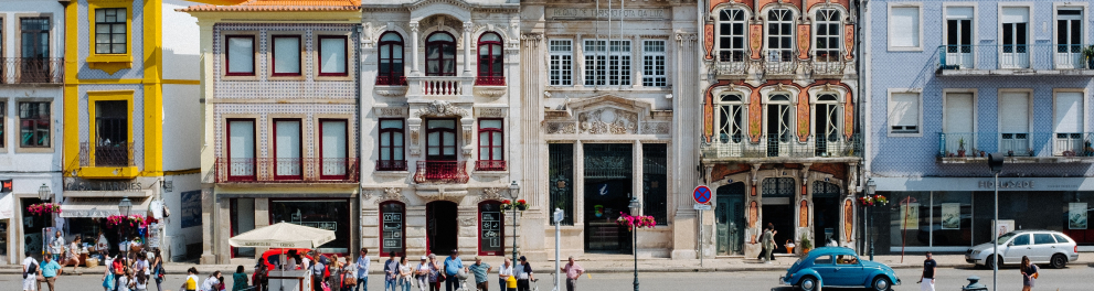 Foto da urbanização da cidade de Aveiro, em Portugal