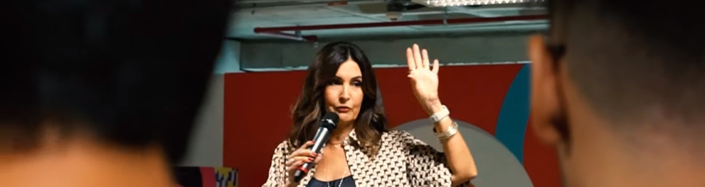 Fátima Bernades participando de uma oficina do Geração Futura Juventudes 2023