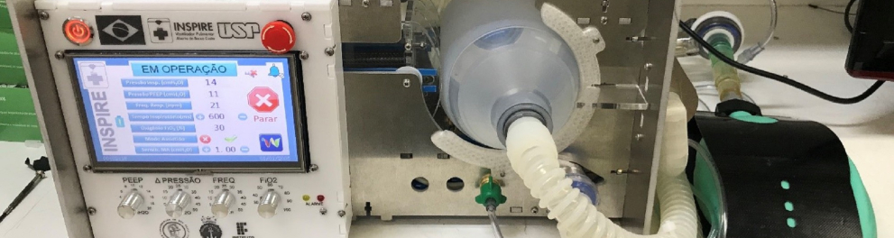 Um aparelho de ventilação pulmonar