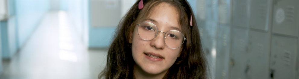 Mariana Miyamoto aluna do Ensino Fundamental 2