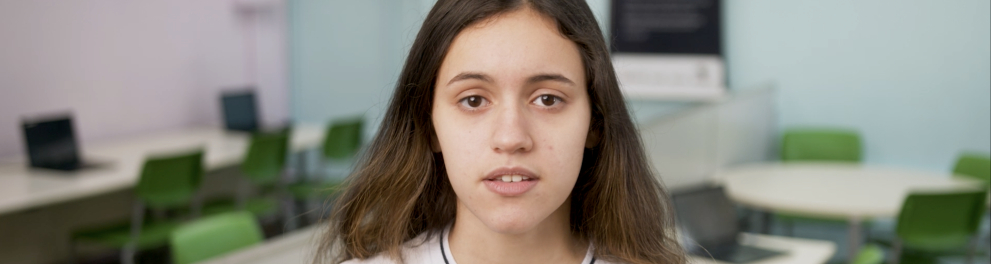 Sofia Rosa da Silva alunda do Ensino Fundamental 2