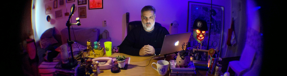 André Fran nos bastidores das gravações