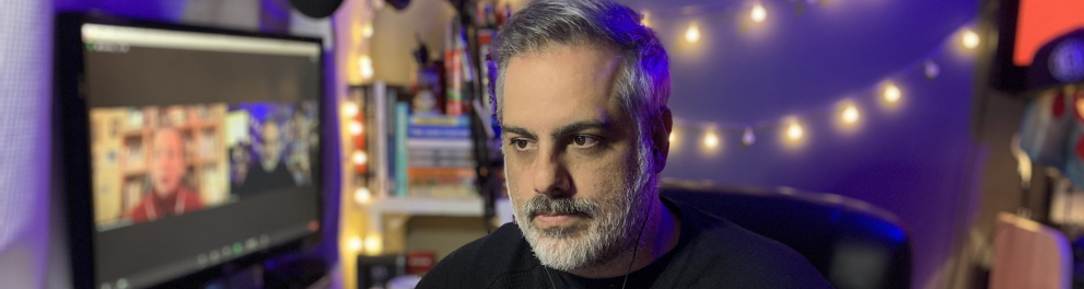André Fran nos bastidores das gravações