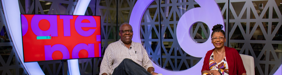 Valter Silvério na gravação do episódio História Geral da África do programa Entrevista: Educação Antirracista