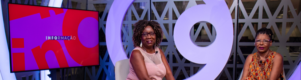 Rosangela Malachias na gravação do episódio Educomunicação do programa Entrevista: Educação Antirracista