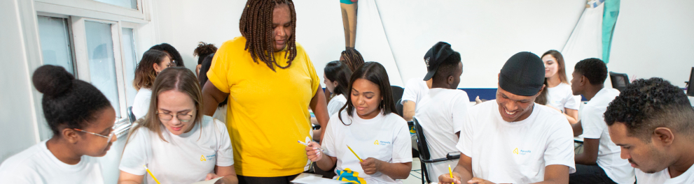 Sala de aula com aprendizes