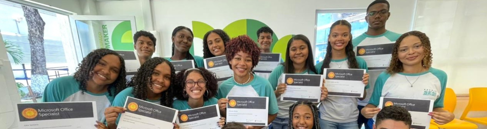 Estudantes do SESI Comendador Bernardo Martins Catharino
