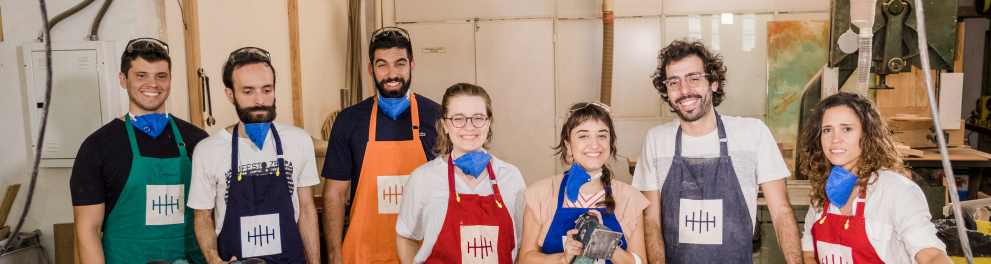 fotos dos bastidores de conexão maker