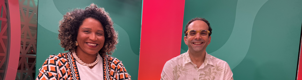  Os apresentadores da nova temporada do programa Assunto na Mesa: Silvana Bahia e Alexandre Sayad