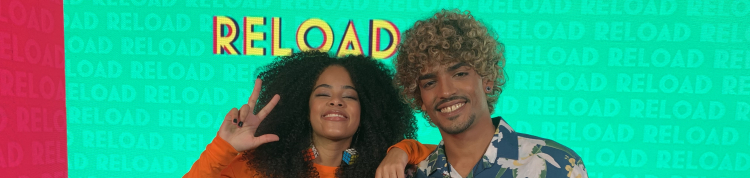 Junior Cardeal e Tawane Theodoro nos bastidores do programa.