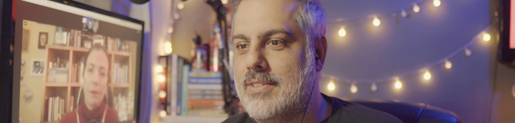 André Fran nos bastidores das gravações