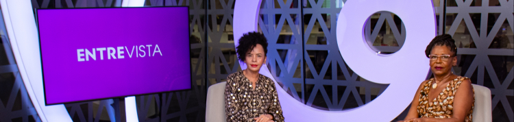 Zara Figueiredo na gravação do episódio Financiamento da educação do programa Entrevista: Educação Antirracista