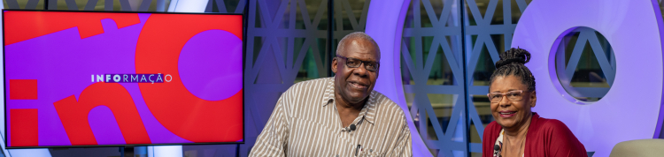 Valter Silvério na gravação do episódio Desafios do Novo Ensino Médio do programa Entrevista: Educação Antirracista